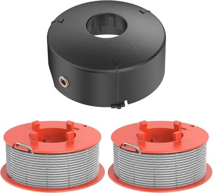2 adet çim biçme makinesi makarası ve kapağı, F016L71088 ve F016800175, otomatik besleme makarası ve kordon, çim biçme makinesi hattı Ø1,6 mm, Bosch Art 23 26 30 trim çim biçme makinesi ile uyumlu