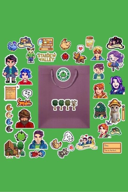 Valley Sticker Paketi/Bullet Journal Defter Çıkartma Ajanda Laptop Etiket, 4687435476874