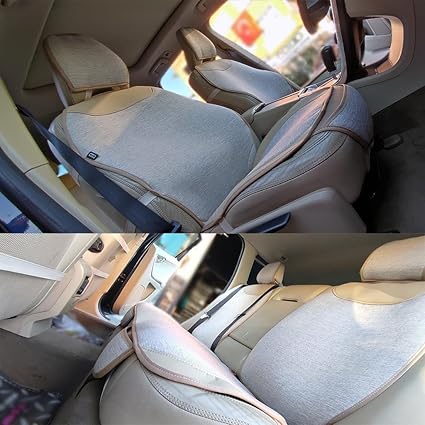 Keten Terletmez Oto Koltuk Minderi Seti Koltuk Koruma Kılıfı Yalı Serisi Ön Arka Set Bej - Görsel 3