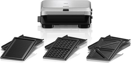 Snack Maker 5 SM5038 Sandviç, Waffle ve Tost Makinesi Silver