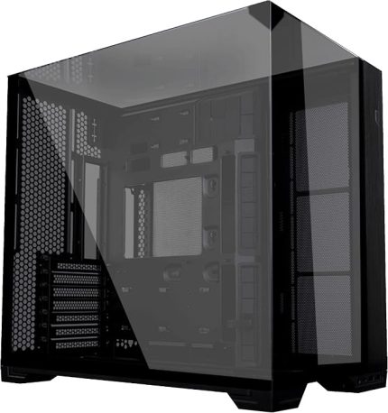 Li O11 Vision Compact ATX Mid-Tower Oyun PC Kasası - Alüminyum ve Temperli Cam Siyah PC Kasası