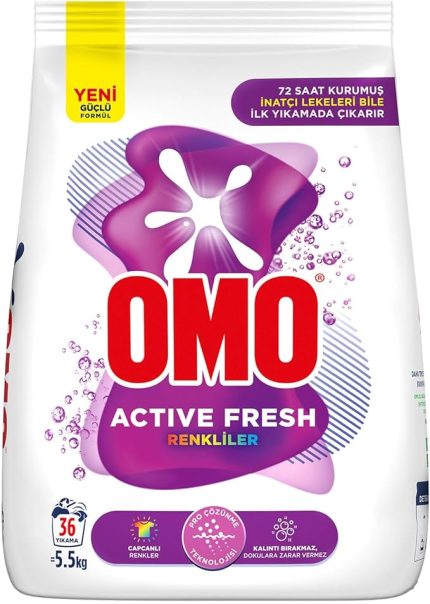 Active Fresh Renkliler Toz Deterjanı 5.5 kg