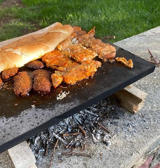 Bazalt Fırın Taşı - Tam Fırın Boyutu (30x40cm),Fırın Taşı, Pizza Taşı, Mangal Taşı, Doğal Taş, Pişirme Taşı - Görsel 2
