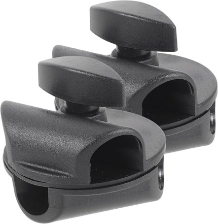 2adet Mikrofon Standı İçin Dönme Özellikli Klips Dayanıklı Ve Malzeme Ile Canlı Yayın Ekipmanları İçin Uygun Mikrofon Tutucu Kelepçe