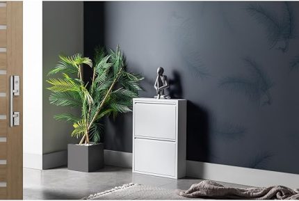 Raflı Metal Ayakkabılık | Beyaz | Ayakkabı Rafı | Ayakkabı Dolabı