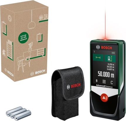Home & Garden AdvancedDistance 50C Lazerli Uzaklık Ölçer (50m Çalışma Alanı, 4 sn. Ölçme Süresi, 3 x AA Pil, Saklama Kutusu)