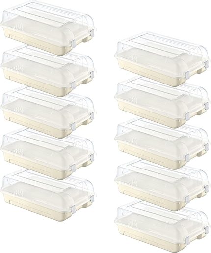 10'Lu Set Kadın Latte Ayakkabı Kutusu