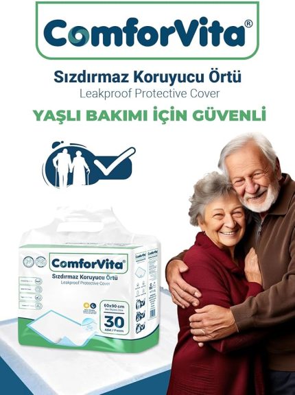 Hasta Altı Yatak Koruyucu Sızdırmaz Örtü, 60x90 cm, 30 Adet