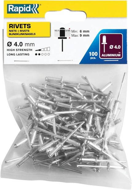 Percin 4X12 mm Aluminym 100 Adet