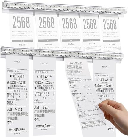 adet tutucu, bono çubuğu, gastronomi, 30 cm, şeffaf, plastik catering bonosu rayı, not çubuğu, terminal çubuğu, sekme, kapıcı, kağıt tutucu, duvar kıskaçlı şeritler, sipariş tutucu, mutfak, bar