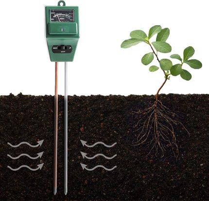 Toprak pH ölçer, nem/güneş ışığı ve pH testi için dijital 3'ü 1 arada toprak test kiti, ev ve bahçe, bitkiler, çimen, çiftlik, bitki ve bahçe aletleri, iç mekan/dış mekan kullanımı için prob