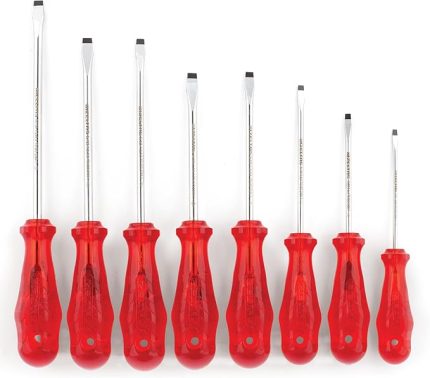 Kraft Seri Düz Uçlu Tornavida Seti 8 Parça