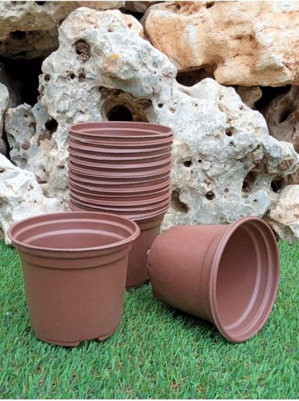 Vakum Saksı 10 Adet 12X9 Cm 0,70 Lt Plastik Saksı Ucuz Saksı Fide Üretim Saksısı Fide Saksısı
