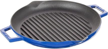 Metal Döküm Izgara Tava, 26 cm, Mavi