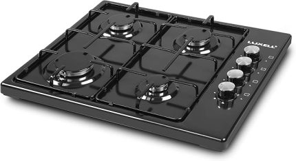 420F Emaye Doğalgazlı Setüstü Ocak, Siyah