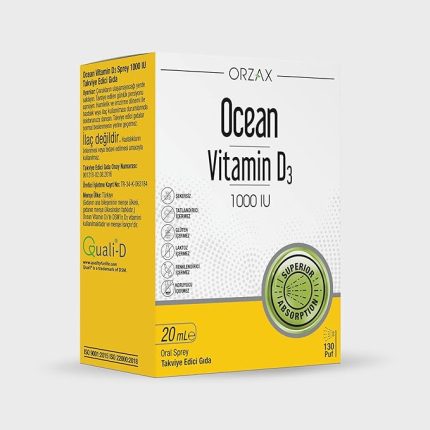 Vitamin D3 1000 IU 20 ml Sprey 130 Puff, Takviye Edici Gıda