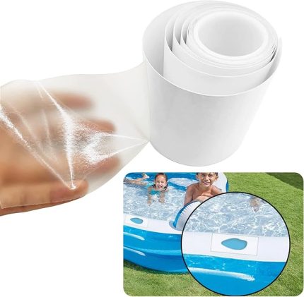 2m rulo TPU havuz tamir yama kiti, şişme yama tamir seti, su geçirmez, hava yatağı, yüzme havuzu, sıçrama evi, çadır, tuval, şişme oyuncaklar için tamir bandı