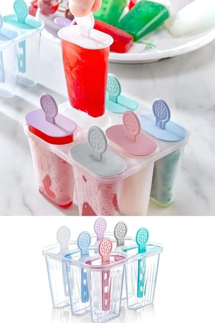 Pratik 6 lı Meybuz Dondurma Kalıbı | 6 Adet Buz Meybuz Ve Dondurma Kalıbı