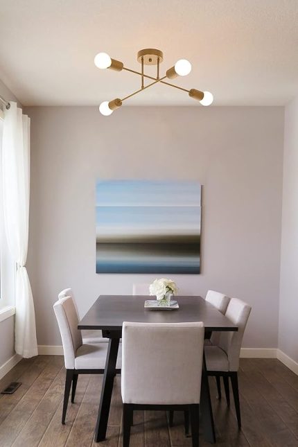 Avize Örümcek çapraz modern spor tavan plofonyer eskitme Salon - Mutfak - Yatak Odası 4 lü avize