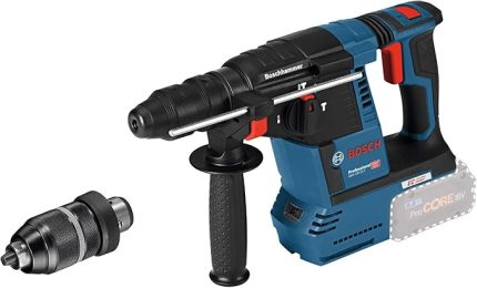 Professional GBH 18V-26 F Akülü Kırıcı Delici (18 Volt, SOLO, 2,6 J, Betonda Delme Çapı: 26 mm, Karton Kutuda, İlave Mandren, Akü ve şarj Cihazı Dahil Değildir)