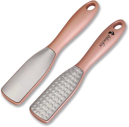 Çift Taraflı Ayak Törpüsü – Paslanmaz Çelik Nasır ve Topuk Çatlağı Törpüsü, Ergonomik Saplı, Islak/Kuru Kullanıma Uygun, Ev Tipi Pedikür Ayak Ovucu