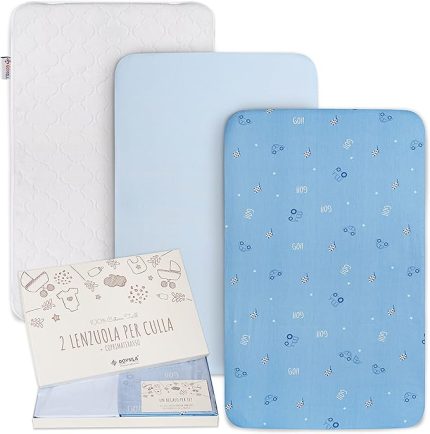 Next To Me Lastikli Çarşaf Chicco Next2Me 3 Parça Set Yatak Koruyucusu%100 Pamuk Oeko-Tex Yatak 83x50 Komple Beşik Cosleeping Köşeleri Bebek Karyolası Yatak Kinderkraft Mavi