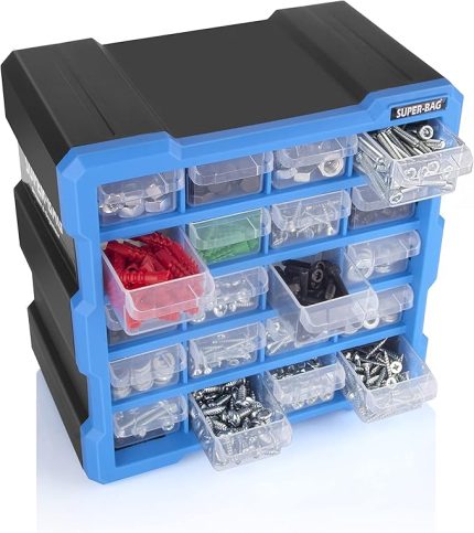 Bag Mono Blok Çekmece Seti 20'li Hobby Organizer Seti Monoblok Çekmece Vida Dübel Kutusu Takı Kutusu ASR6006