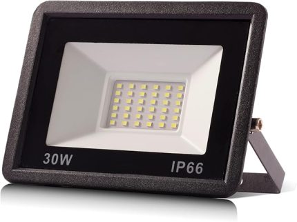 LED spot, dış mekan 3000lm LED duvar spot lambası, dış mekan spot ışığı, soğuk beyaz 6000 K su geçirmez IP66 LED ışıklı spot, atölye garaj bahçe için