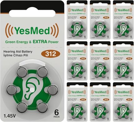 Extra Power 312 Numara İşitme Cihazı Pili (10 Paket x 6 Adet = 60 Adet Pil)