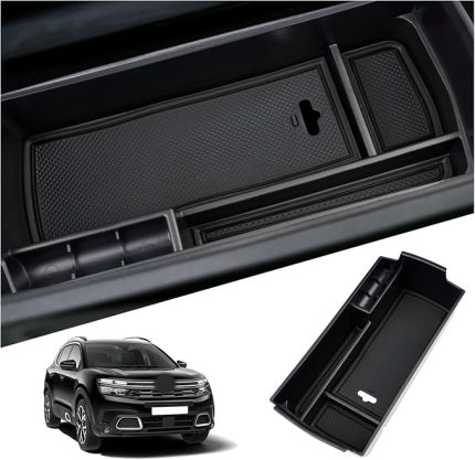 Citroen C5 Aircros 2018-2025 Uyumlu Orta Konsol Saklama Kutusu, Kolçak Düzenleyici Tepsi, Kol Dayanağı Torpido Gözü ve Aksesuarı