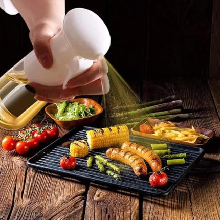 Nesil Airfryer Sprey Yağdanlık 220ml Kolay Kullanımlı Yağdanlık Zeytinyağı Ve Yağ Püskürtücü Siyah,
