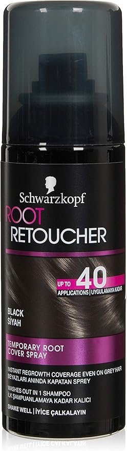Root Retoucher Beyazları Anında Kapatan Sprey Boya Siyah 120 ml