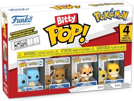 Bitty POP: Pokemon- Squirtle 4'lü Paket, Oyuncak Figür