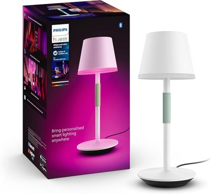 Hue GO Belle Taşınabilir Masa Lambası - Beyaz - 25.000 Saat Ampul Kullanım Ömrü