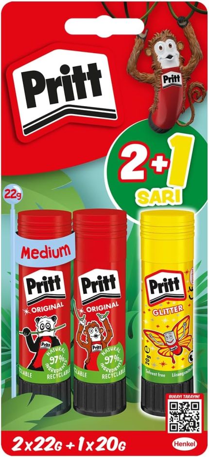 Stick Yapıştırıcı 2x22g + 20g (Neon Sarı)