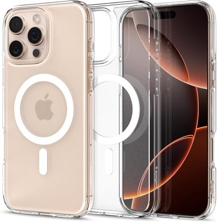 iPhone 16 Pro ince MagSafe Kılıf Ultra Hybrid Sararma Karşıtı DuraClear™ Hava Kanalı Teknolojisi™ Askeri Sınıf Koruma MagFit Frost Clear Mat Kapak - ACS08133