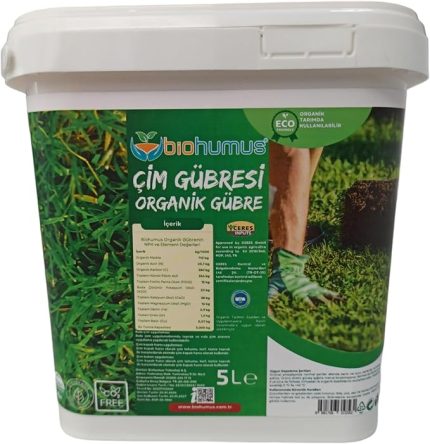 ÇİM için, Organik gübre, Organik Sertifikalı, Kök geliştirici, toprak düzenleyici, bitki besleyici, 5 Litre