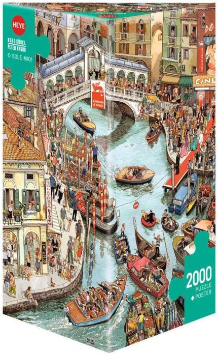 29843 o Sole Mio Triangular 2000 parça, Doro Goebel & Peter Knorr, poster dahil