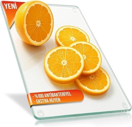 Cam Kesme Tahtası Ve Sunum Tablası Natural Saydam 20 X 30 Cm
