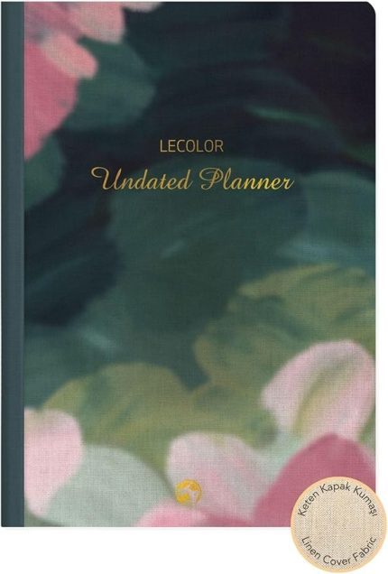 Color Keten Ciltli Süresiz Planlayıcı Yeşil 17x24