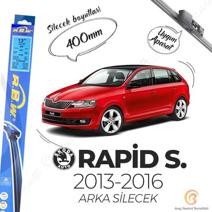 Arka Silecek Skoda Rapid Spaceback 2013-2016 ile uyumlu