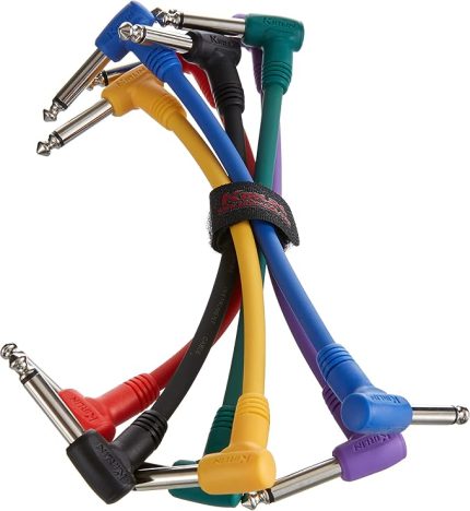 15cm. Gitar Pedal Ara Kablosu Seti (6 Adet)