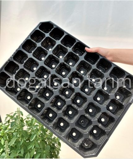 Viyolü 48 Göz 2 Adet Fide Viyol Fide Viyolleri Fide Yetiştirme Kabı Tohum Ekim Kabı Fidelik siyah