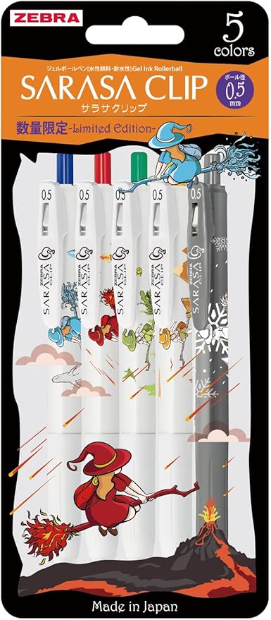 SARASA CLIP 0.5MM JEL KALEM WITCH SERISI 5LI SET