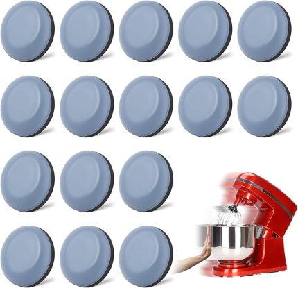 16 adet kaydırma tahtası, teflon kaydırıcı, kendinden yapışkanlı, görünmez kaydırıcı, kendinden yapışkanlı, kahve makineleri, ekmek pişirme makineleri ve mikserler için