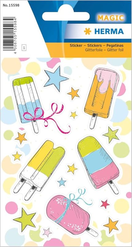 Magic Etiket Cubuk Dondurma, Foil,8,5*16