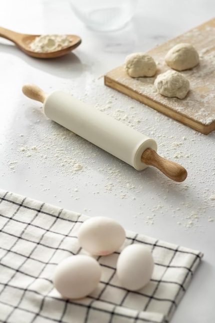 Saplı Silikon Gövdeli Siyah Merdane-Orta Boy(39 cm x 5 cm)