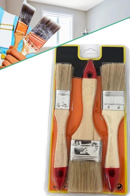 Real Özs OZS-10149 Kestirme Fırça Set 3 Lü Boya Fırça Seti 1410