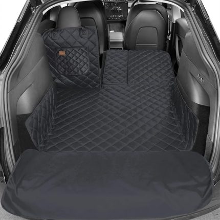 Araç Bagaj Örtüsü, Evcil Hayvan Köpek Bagaj Koruma Kılıfı - SUV, Sedan, Pickup Panelvan Bagaj Havuzu, Araba için Su Geçirmez Bagaj Koruyucu Kılıf Örtü Mat- Medium - Siyah