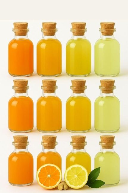 Adet Şeffaf Cam Shot Şişesi Mantar Tıpalı Hediyelik Koku Süs Çok Amaçlı Şişe 50ml